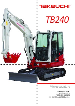 Mini Excavators Takeuchi TB 240