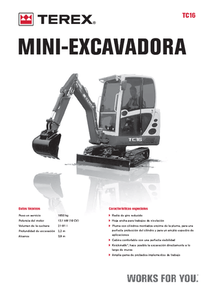 Mini Excavators Terex TC 16