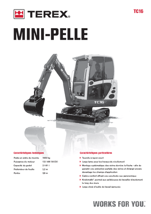 Mini Excavators Terex TC 16