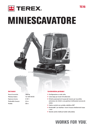 Mini Excavators Terex TC 16