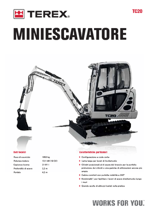 Mini Excavators Terex TC 20