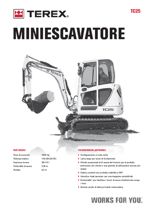 Mini Excavators Terex TC 25