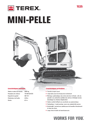 Mini Excavators Terex TC 25