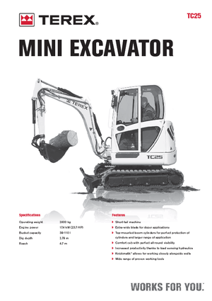 Mini Excavators Terex TC 25