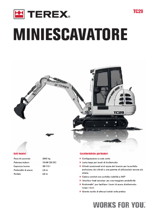 Mini Excavators Terex TC 29