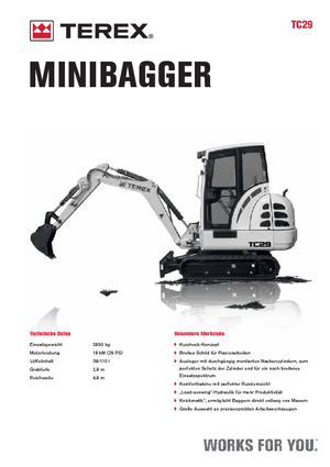 Mini Excavators Terex TC 29