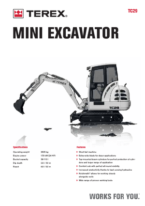 Mini Excavators Terex TC 29