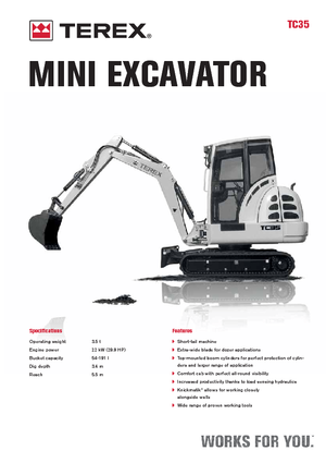 Mini Excavators Terex TC 35