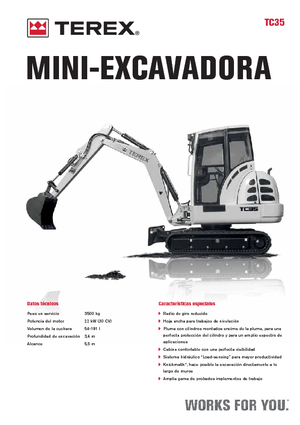 Mini Excavators Terex TC 35