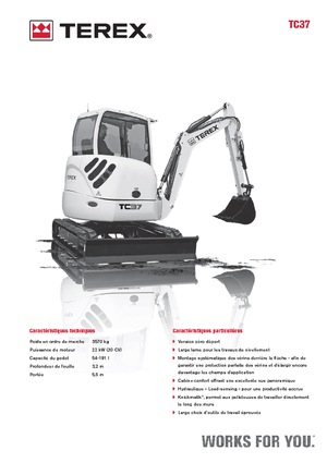 Mini Excavators Terex TC 37