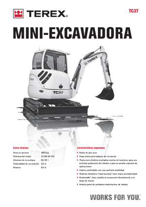 Mini Excavators Terex TC 37