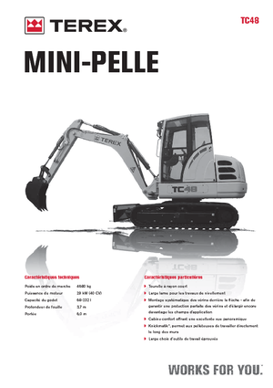 Mini ekskavatörler Terex TC 48