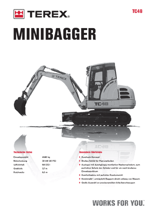 Mini Excavators Terex TC 48
