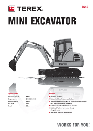 Mini Excavators Terex TC 48
