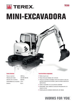 Mini Excavators Terex TC 50