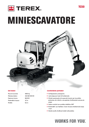 Mini Excavators Terex TC 50