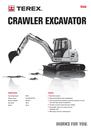 Mini Excavators Terex TC 60