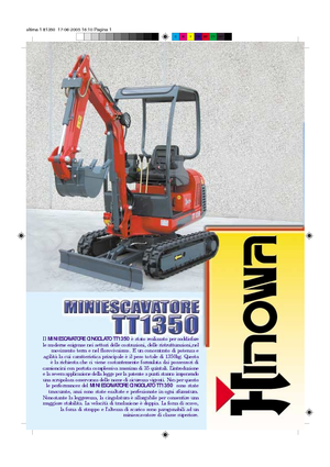 Mini ekskavatörler Hinowa TT 1350