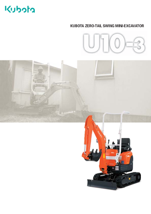 Mini Excavators Kubota U10-3 G