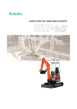 Mini Excavators Kubota U17-3