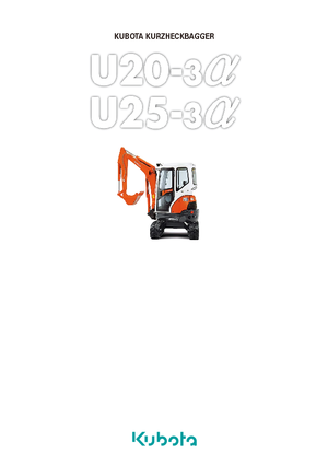 Mini ekskavatörler Kubota U20-3α GL