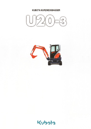 Mini Excavators Kubota U20-3α GL