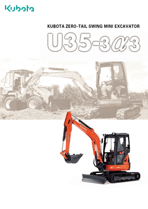 Mini ekskavatörler Kubota U35-3α2