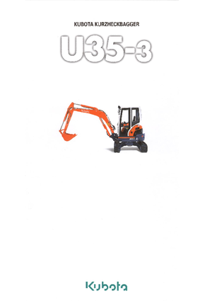 Mini Excavators Kubota U35-3 G