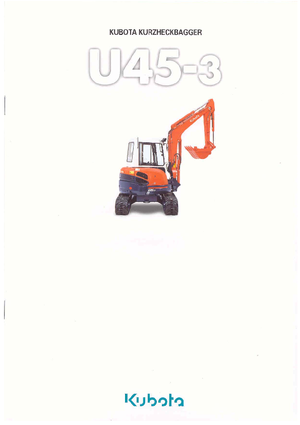 Mini Excavators Kubota U45-3α G