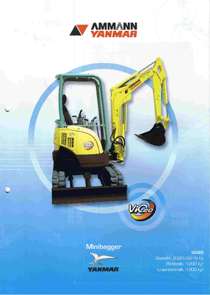 Mini Excavators Yanmar VIO 20