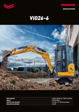 Mini Excavators Yanmar VIO 26-6 CR
