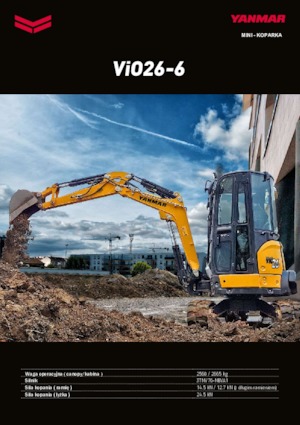 Mini Excavators Yanmar VIO 26-6 CR
