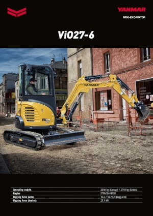 Mini Excavators Yanmar VIO 27-6 CR
