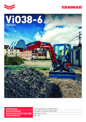 Mini Excavators Yanmar ViO38-6 