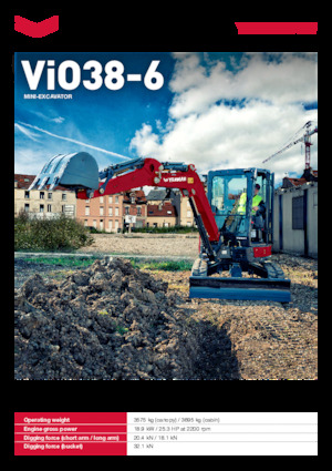 Mini Excavators Yanmar ViO38-6 