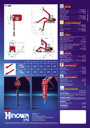 Mini ekskavatörler Hinowa VT 4000