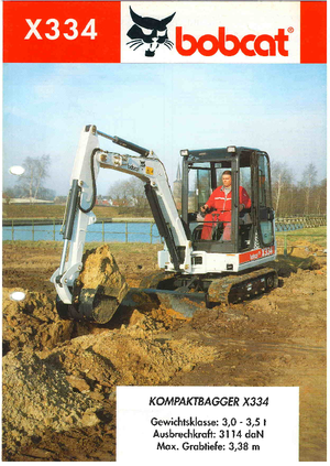 Mini Excavators Bobcat X 334
