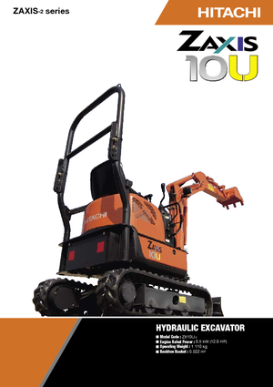 Mini ekskavatörler Hitachi ZX10U-2