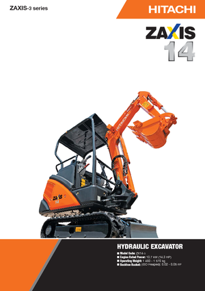 Mini Excavators Hitachi ZX 14-3