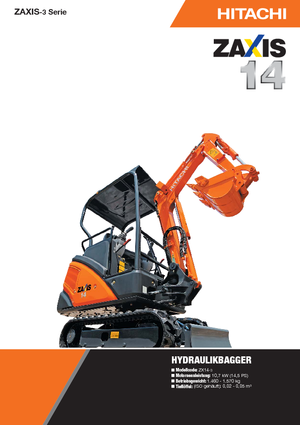 Mini Excavators Hitachi ZX 14-3