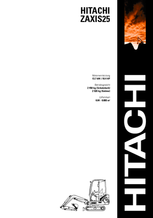 Mini Excavators Hitachi ZX 25