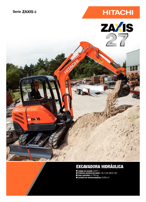 Mini ekskavatörler Hitachi ZX 27-3