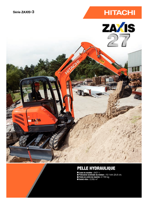 Mini ekskavatörler Hitachi ZX 27-3