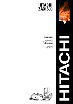 Mini Excavators Hitachi ZX 30