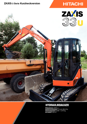 Mini Excavators Hitachi ZX 33 U 3