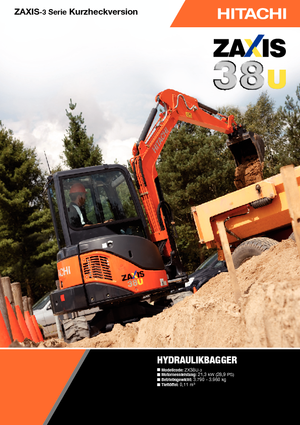 Mini Excavators Hitachi ZX 38 U 3
