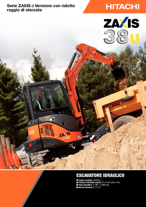 Mini Excavators Hitachi ZX 38 U 3