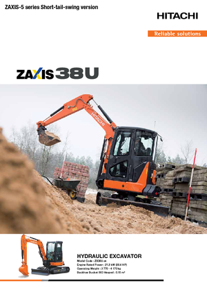 Mini Excavators Hitachi ZX38U-5A