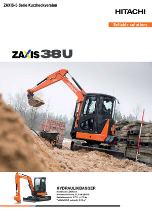 Mini Excavators Hitachi ZX38U-5A