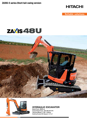 Mini Excavators Hitachi ZX48U-5A